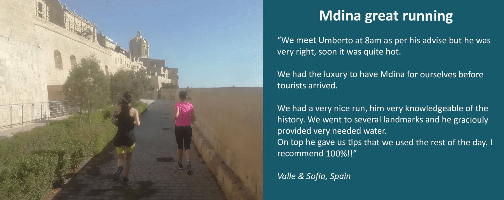 Running Tour in Mdina